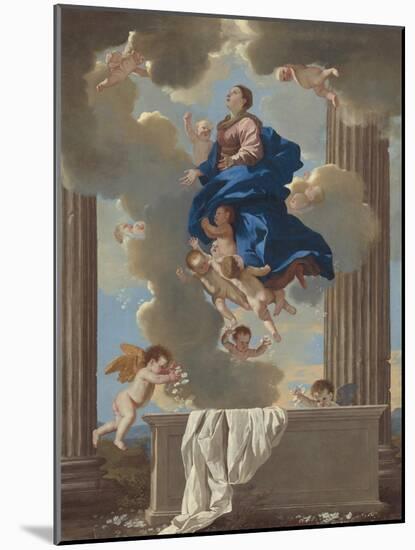 The Assumption of the Virgin, c.1630-32-Nicolas Poussin-Mounted Giclee Print