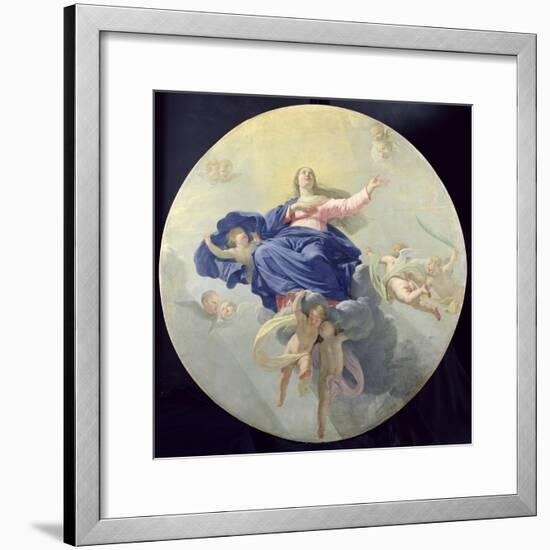 The Assumption of the Virgin, c.1656-Philippe De Champaigne-Framed Giclee Print