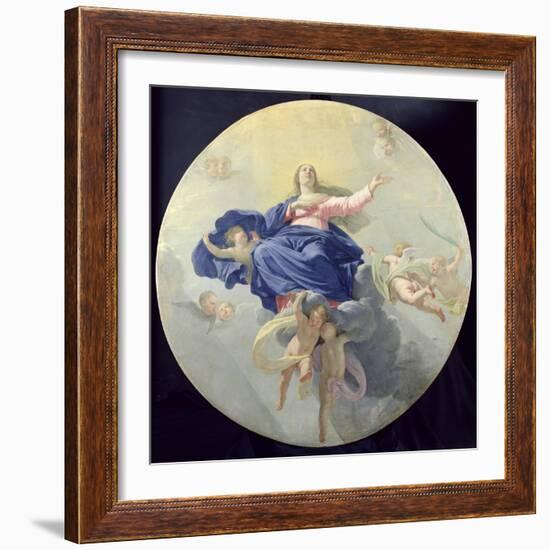 The Assumption of the Virgin, c.1656-Philippe De Champaigne-Framed Giclee Print