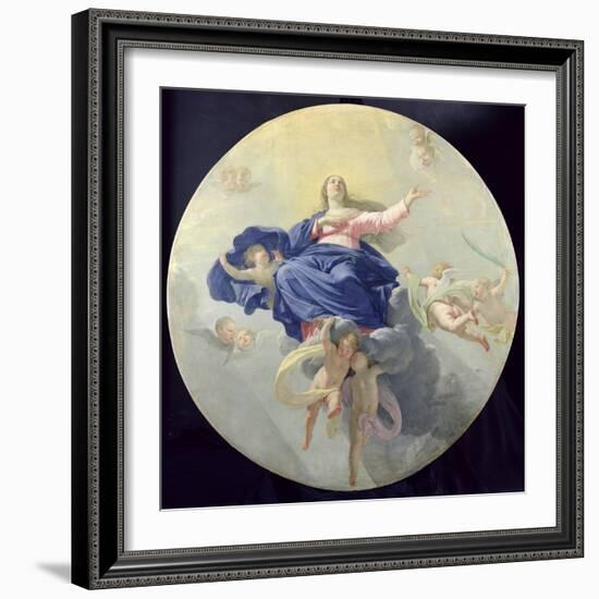 The Assumption of the Virgin, c.1656-Philippe De Champaigne-Framed Giclee Print