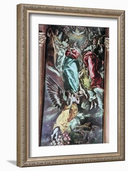 The Assumption of the Virgin, C1613-El Greco-Framed Giclee Print