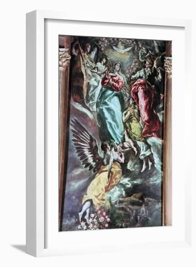 The Assumption of the Virgin, C1613-El Greco-Framed Giclee Print