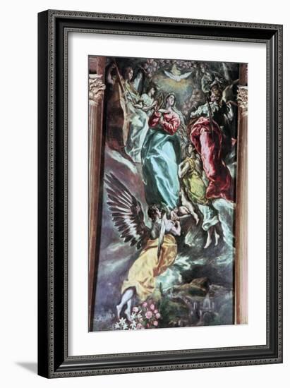 The Assumption of the Virgin, C1613-El Greco-Framed Giclee Print