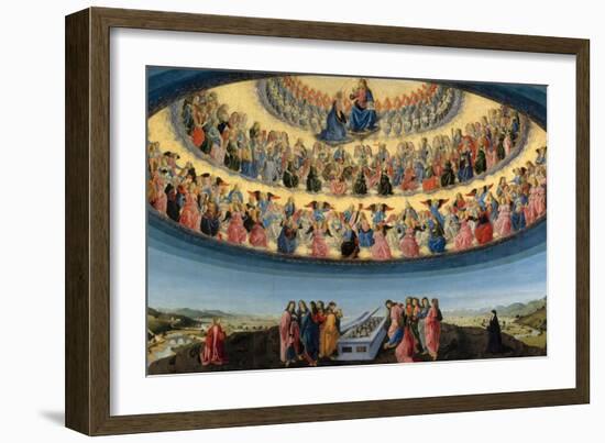 The Assumption of the Virgin, Ca 1475-Francesco Botticini-Framed Giclee Print