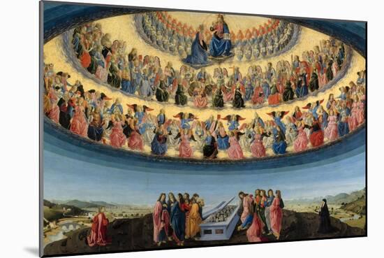 The Assumption of the Virgin, Ca 1475-Francesco Botticini-Mounted Giclee Print