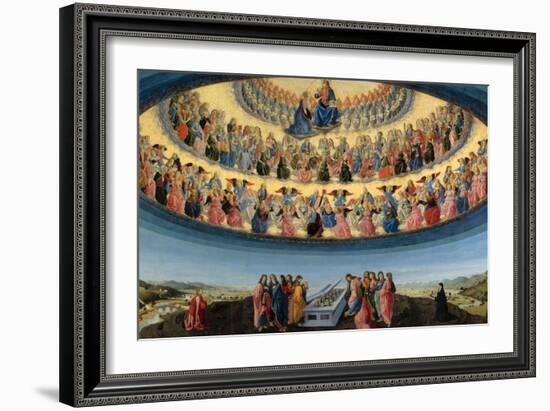 The Assumption of the Virgin, Ca 1475-Francesco Botticini-Framed Giclee Print