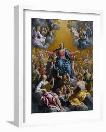 The Assumption of the Virgin. Ca. 1596 - 97-Guido Reni-Framed Giclee Print