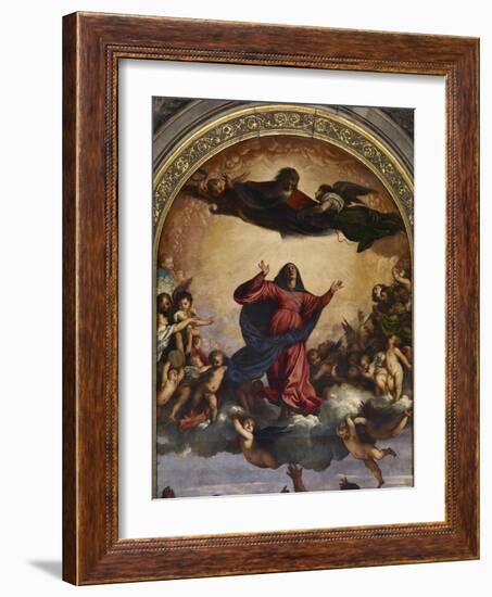  The Assumption of the Virgin-Titian (Tiziano Vecelli)-Framed Giclee Print