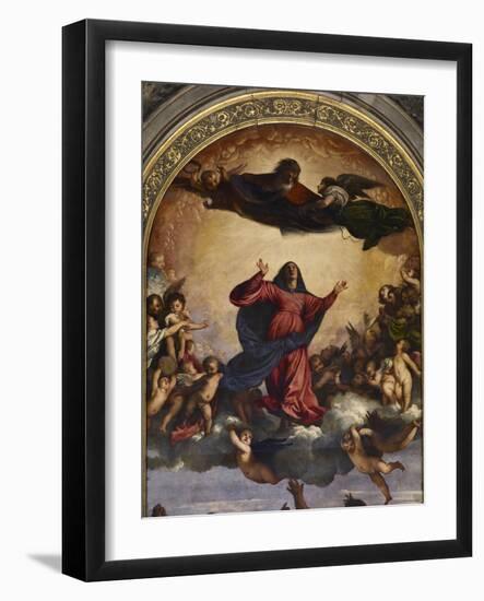  The Assumption of the Virgin-Titian (Tiziano Vecelli)-Framed Giclee Print