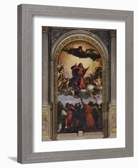 ?The Assumption of the Virgin-Titian (Tiziano Vecelli)-Framed Photographic Print