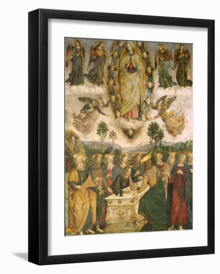 The Assumption of the Virgin-Bernardino di Betto Pinturicchio-Framed Premium Giclee Print