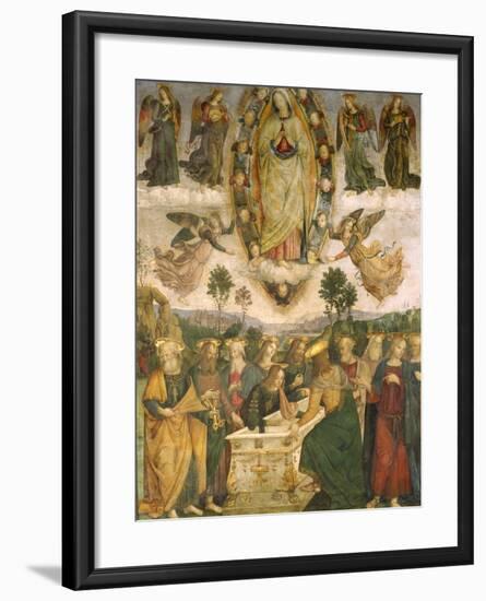 The Assumption of the Virgin-Bernardino di Betto Pinturicchio-Framed Giclee Print