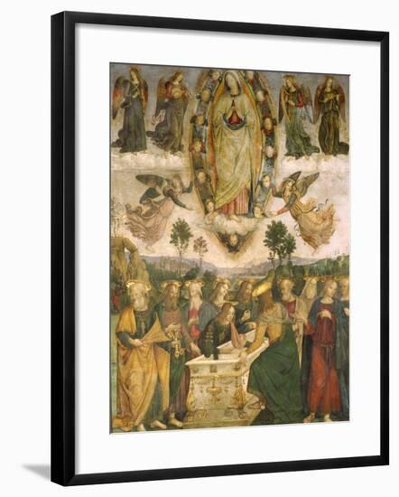 The Assumption of the Virgin-Bernardino di Betto Pinturicchio-Framed Giclee Print