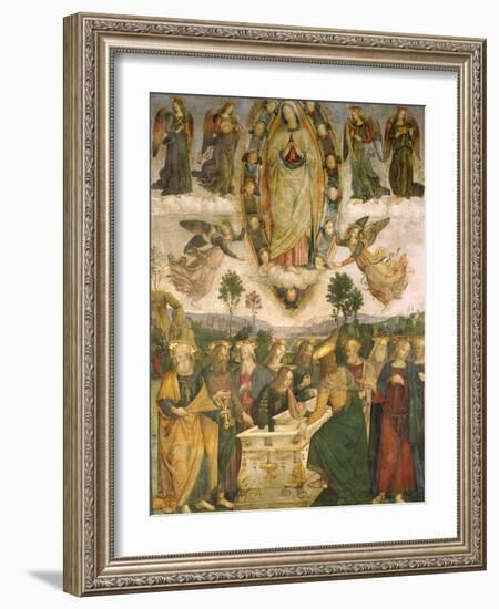 The Assumption of the Virgin-Bernardino di Betto Pinturicchio-Framed Giclee Print