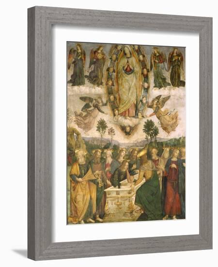 The Assumption of the Virgin-Bernardino di Betto Pinturicchio-Framed Giclee Print