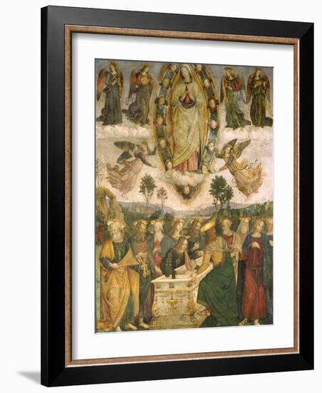 The Assumption of the Virgin-Bernardino di Betto Pinturicchio-Framed Giclee Print