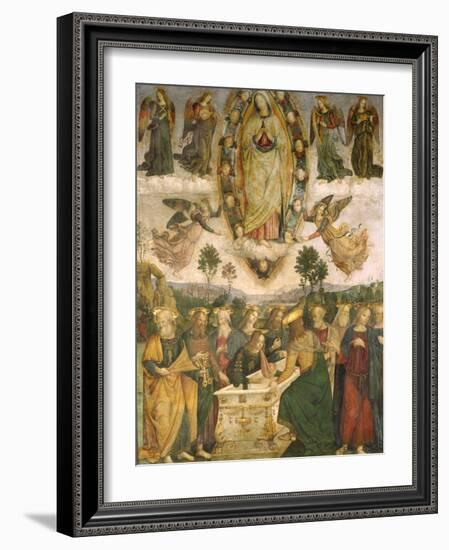 The Assumption of the Virgin-Bernardino di Betto Pinturicchio-Framed Giclee Print