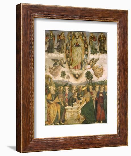 The Assumption of the Virgin-Bernardino di Betto Pinturicchio-Framed Giclee Print