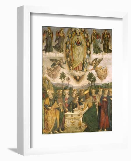 The Assumption of the Virgin-Bernardino di Betto Pinturicchio-Framed Giclee Print