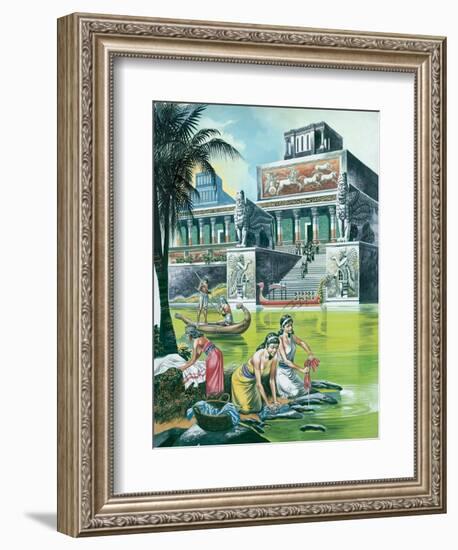 The Assyrian Empire at its Height-Ron Embleton-Framed Giclee Print