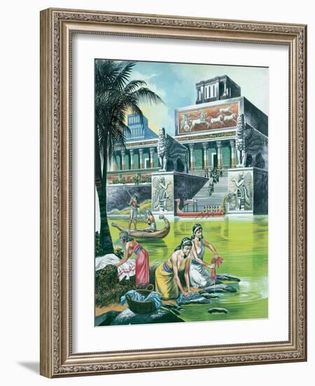 The Assyrian Empire at its Height-Ron Embleton-Framed Giclee Print