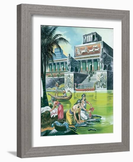 The Assyrian Empire at its Height-Ron Embleton-Framed Giclee Print