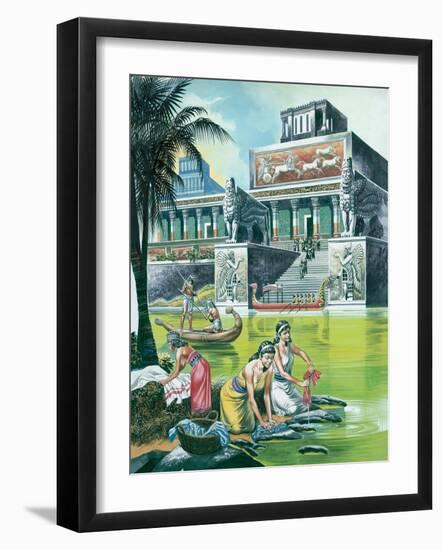 The Assyrian Empire at its Height-Ron Embleton-Framed Giclee Print