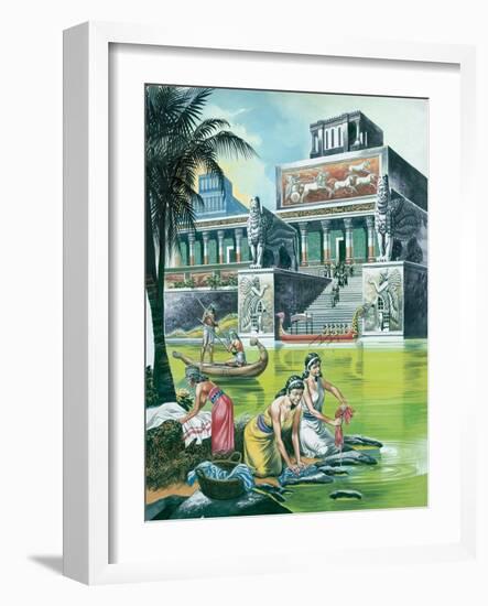 The Assyrian Empire at its Height-Ron Embleton-Framed Giclee Print