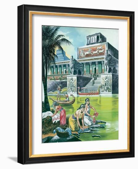 The Assyrian Empire at its Height-Ron Embleton-Framed Giclee Print