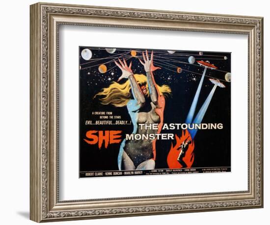 The Astounding She Monster, Shirley Kilpatrick, 1958-null-Framed Art Print