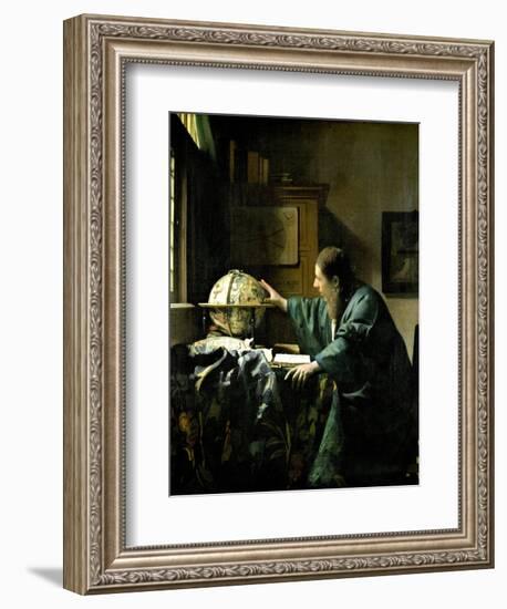 The Astronomer, 1668-Johannes Vermeer-Framed Giclee Print