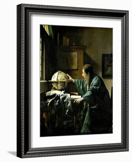 The Astronomer, 1668-Johannes Vermeer-Framed Giclee Print