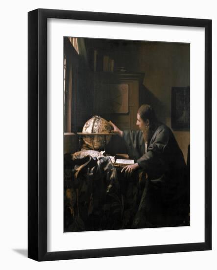 'The Astronomer', painting by Jan Vermeer, 1668-Werner Forman-Framed Photographic Print