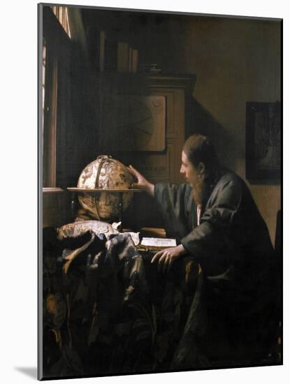'The Astronomer', painting by Jan Vermeer, 1668-Werner Forman-Mounted Photographic Print