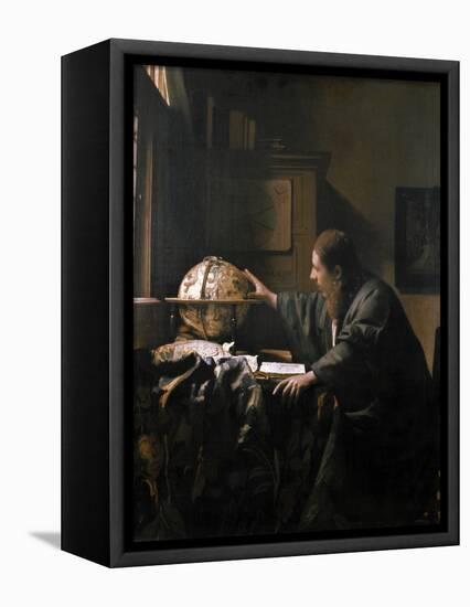 'The Astronomer', painting by Jan Vermeer, 1668-Werner Forman-Framed Premier Image Canvas