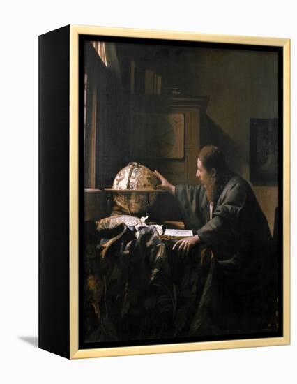 'The Astronomer', painting by Jan Vermeer, 1668-Werner Forman-Framed Premier Image Canvas