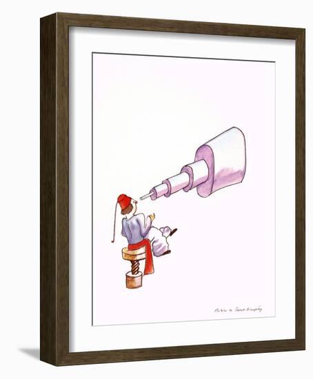 The Astronomer-Antoine de Saint-Exupéry-Framed Art Print