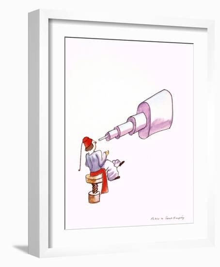 The Astronomer-Antoine de Saint-Exupéry-Framed Art Print