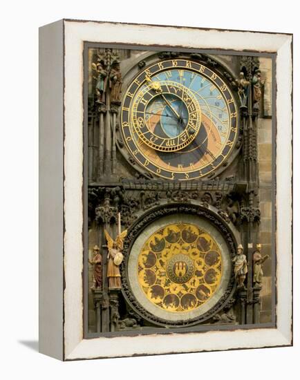 The Astronomical Clock, Prague, Czech Republic-Russell Young-Framed Premier Image Canvas