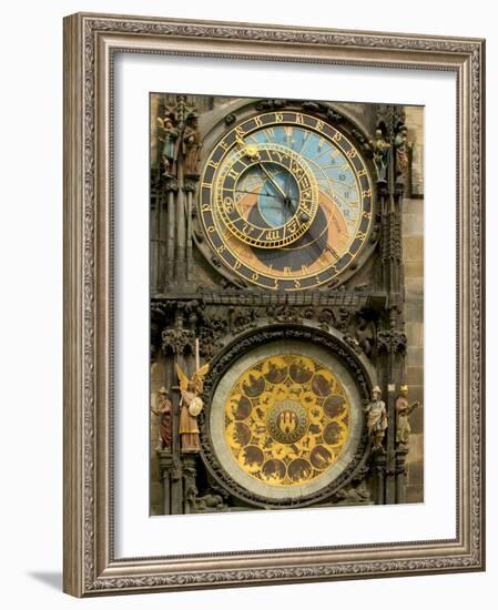 The Astronomical Clock, Prague, Czech Republic-Russell Young-Framed Photographic Print