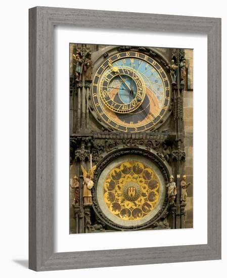 The Astronomical Clock, Prague, Czech Republic-Russell Young-Framed Photographic Print