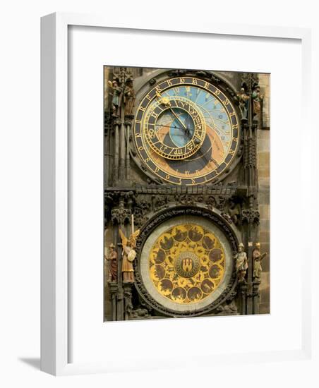 The Astronomical Clock, Prague, Czech Republic-Russell Young-Framed Photographic Print