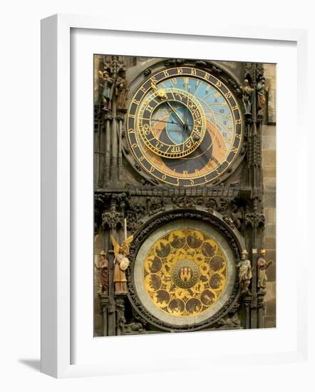 The Astronomical Clock, Prague, Czech Republic-Russell Young-Framed Photographic Print