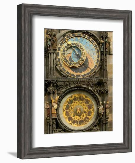 The Astronomical Clock, Prague, Czech Republic-Russell Young-Framed Photographic Print