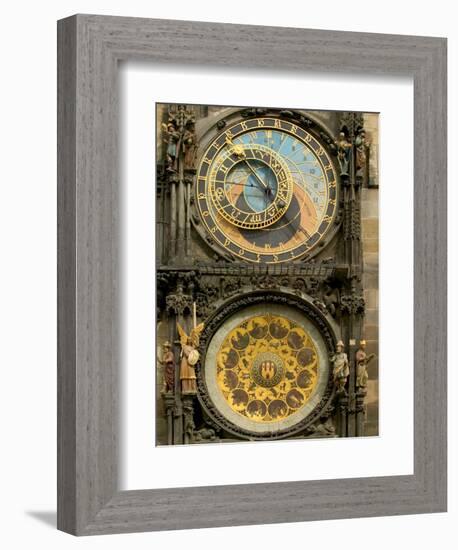 The Astronomical Clock, Prague, Czech Republic-Russell Young-Framed Photographic Print