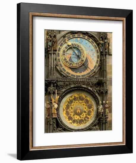 The Astronomical Clock, Prague, Czech Republic-Russell Young-Framed Photographic Print