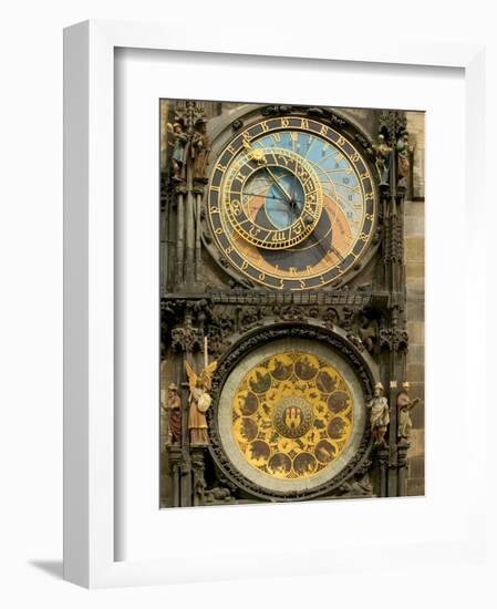 The Astronomical Clock, Prague, Czech Republic-Russell Young-Framed Photographic Print