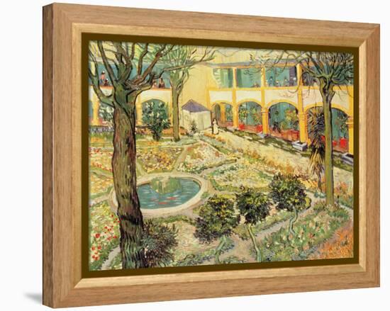 The Asylum Garden at Arles, c.1889-Vincent van Gogh-Framed Premier Image Canvas