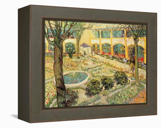 The Asylum Garden at Arles, c.1889-Vincent van Gogh-Framed Premier Image Canvas