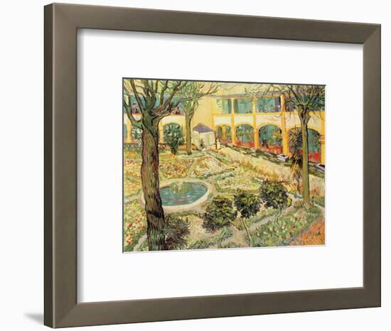 The Asylum Garden at Arles, c.1889-Vincent van Gogh-Framed Premium Giclee Print
